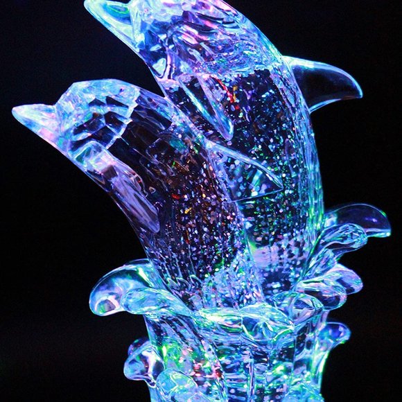 Pair of Dolphin, LED Lighted Sparkling Multi-Color Changing Home Decorative Gift - Picture 5 of 7